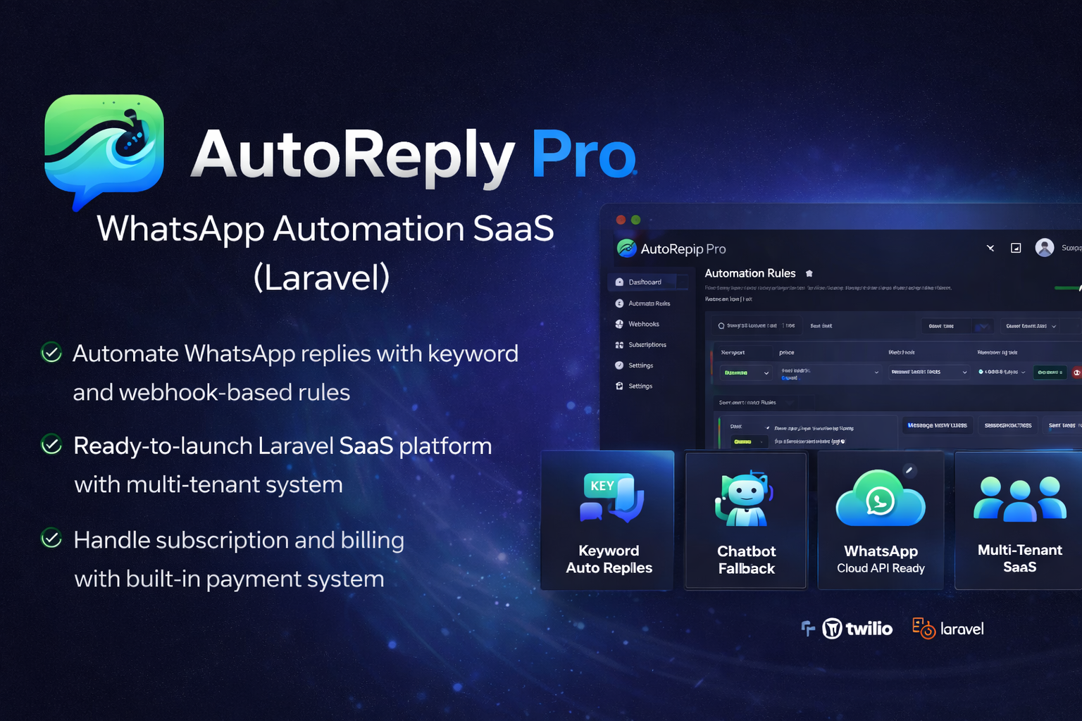 AutoReply Pro - WhatsApp Automation SaaS